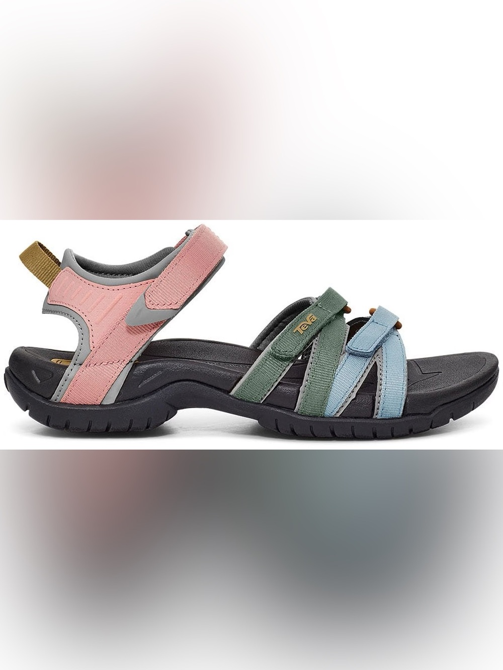 Teva Strappy Outdoor Sandals in Pink and Light Blue